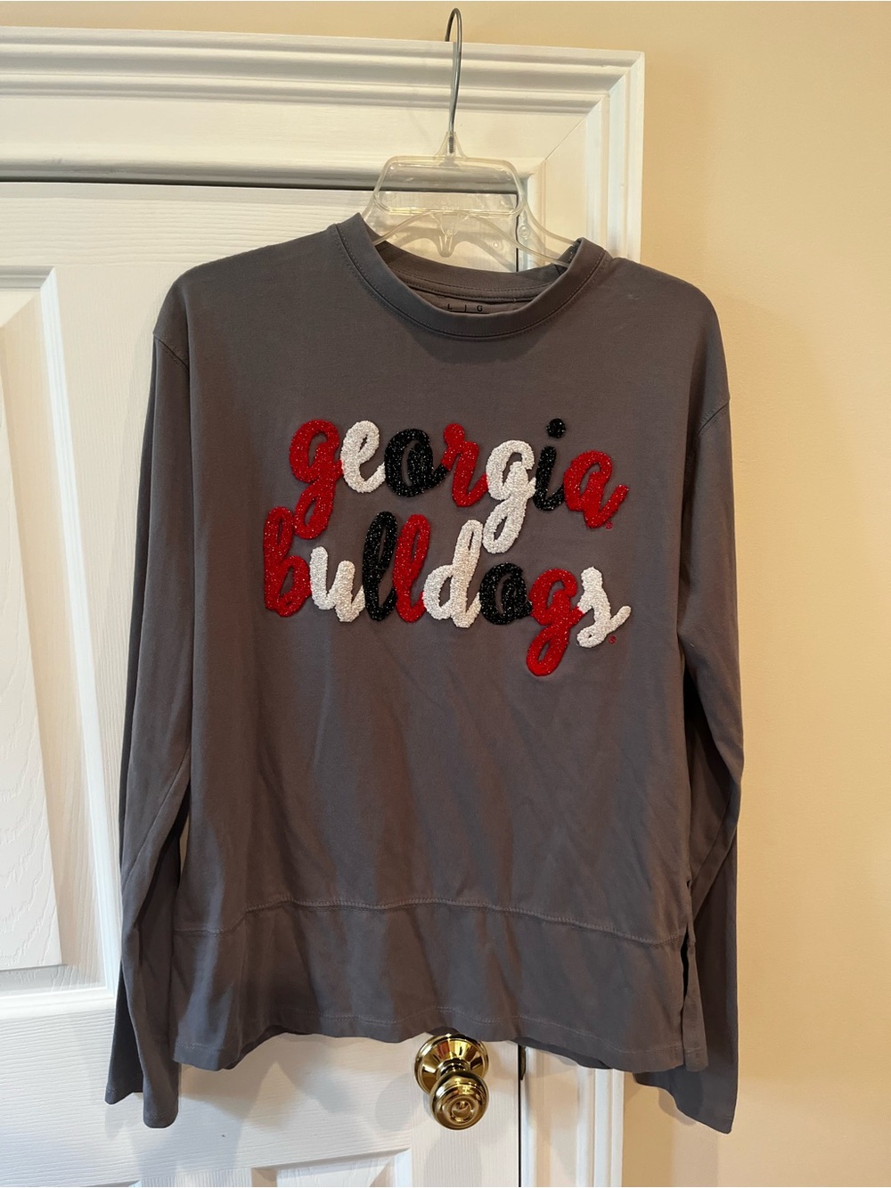 NWOT Georgia Bulldogs Gray Long Sleeve Sweatshirt